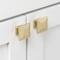 Gliderite Hardware 1-3/8 in. Champagne Gold Modern Square Cabinet Knob, 5PK 5101-CHPG-5 - alternate 2